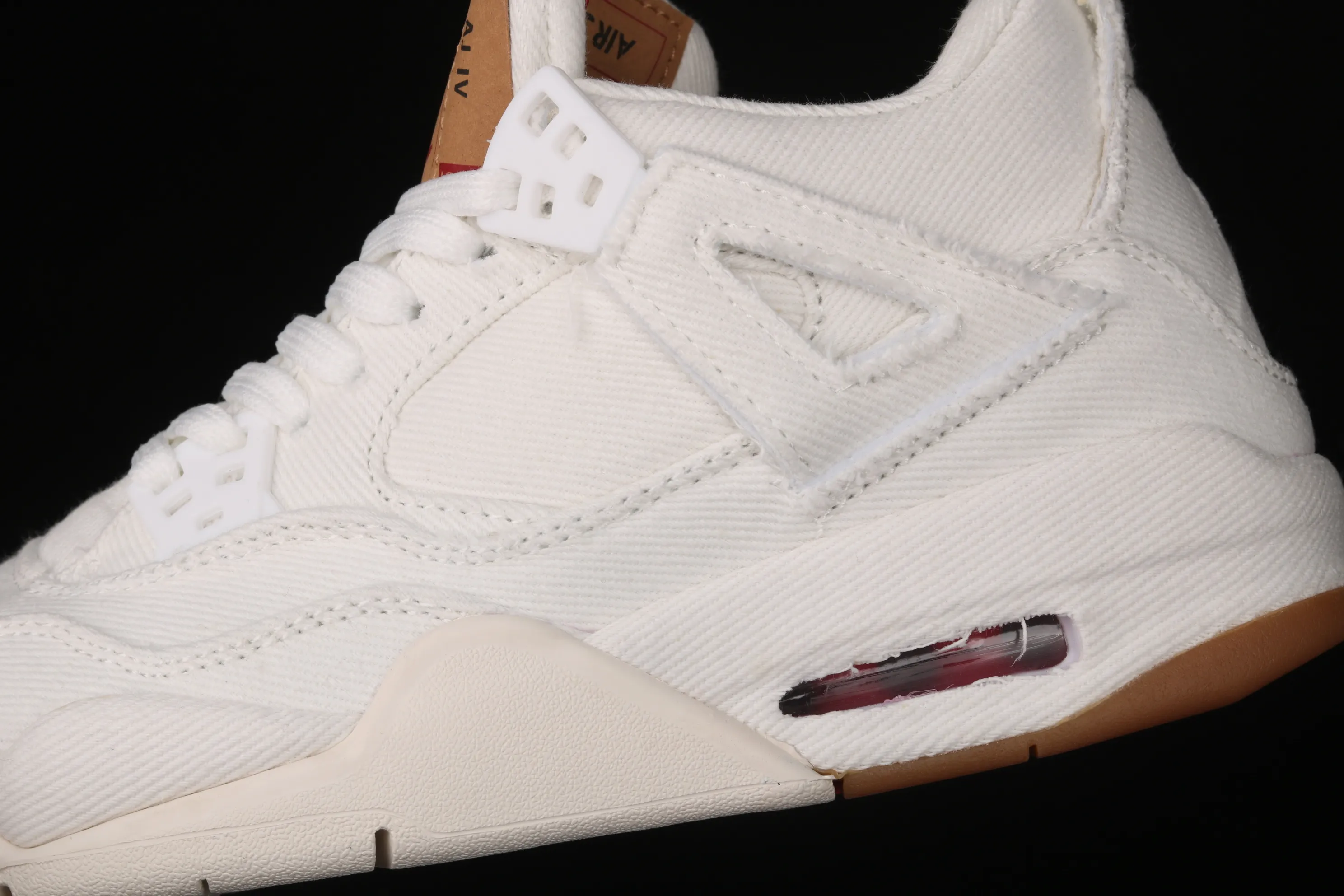All categories Air Jordan Jordan series basketball shoes Air Jordan 4 G version Levi's x Air Jordan 4 AJ4 Joe 4 Levi's joint tannin white AO2571-100